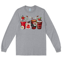 Heather Grey ladybug coffee cups Long Sleeve Tee - Zillion Design Studio