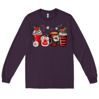 Plum ladybug coffee cups Long Sleeve Tee - Zillion Design Studio