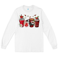 White ladybug coffee cups Long Sleeve Tee - Zillion Design Studio