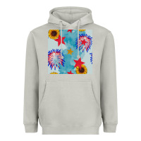 Moon Dust patriotic fireworks and sunflower Heavyweight Hoodie - BundleAndBundleShop