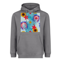 Storm patriotic fireworks and sunflower Heavyweight Hoodie - BundleAndBundleShop