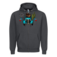 Smoke texas truck Zipper Hoodie - CowhideDigitalArt