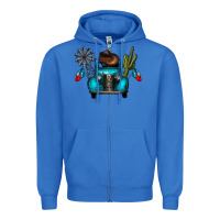 True Royal texas truck Zipper Hoodie - CowhideDigitalArt