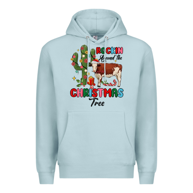 Rockin Around The Christmas Tree Premium Hoodie by MaliasSmallBusiness | Teevron