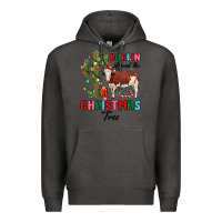 Charcoal Heather rockin around the christmas tree Premium Hoodie - MaliasSmallBusiness