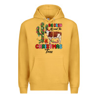 Mustard rockin around the christmas tree Premium Hoodie - MaliasSmallBusiness