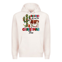 Pale Pink rockin around the christmas tree Premium Hoodie - MaliasSmallBusiness