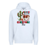 White rockin around the christmas tree Premium Hoodie - MaliasSmallBusiness