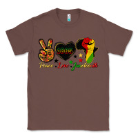 Chestnut peace love juneteenth raised fist Classic Tee - HRA Design Shop