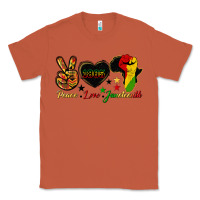 Copper peace love juneteenth raised fist Classic Tee - HRA Design Shop