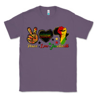 Lavender peace love juneteenth raised fist Classic Tee - HRA Design Shop