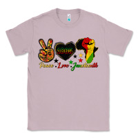 Lilac peace love juneteenth raised fist Classic Tee - HRA Design Shop