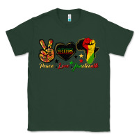 Sports Green peace love juneteenth raised fist Classic Tee - HRA Design Shop