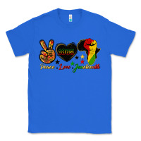 True Royal peace love juneteenth raised fist Classic Tee - HRA Design Shop