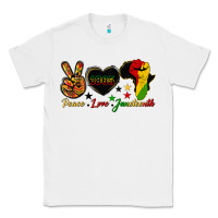 White peace love juneteenth raised fist Classic Tee - HRA Design Shop