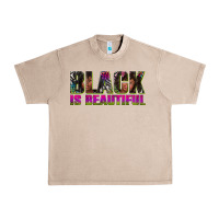 French Oak black is beautiful neon Urban Heavy Tee - texasbilliewilder