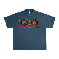 Midnight Navy black is beautiful neon Urban Heavy Tee - texasbilliewilder