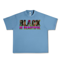 Pebble Blue black is beautiful neon Urban Heavy Tee - texasbilliewilder