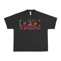 Pigment Black black is beautiful neon Urban Heavy Tee - texasbilliewilder