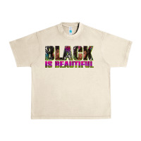 Sandshell black is beautiful neon Urban Heavy Tee - texasbilliewilder