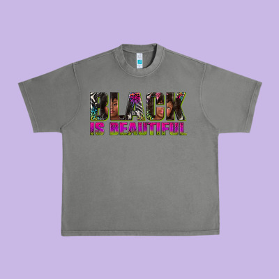 Urban Heavy Tee black is beautiful neon