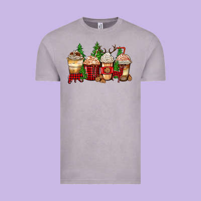 Lumberjack Coffee Cups Vintage Tee Designed By Zillion Design Studio