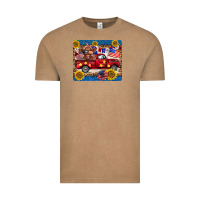 4th Of July Truck Cow Mousepad Vintage Tee | Teevron
