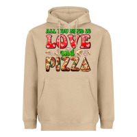 Mushroom all you need is love and pizza Heavyweight Hoodie - AdoDesignShop