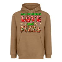 Toasted Coconut all you need is love and pizza Heavyweight Hoodie - AdoDesignShop
