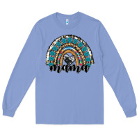 Colony Blue western mama rainbow Long Sleeve Tee - RanaPortraitStore