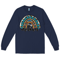 Navy western mama rainbow Long Sleeve Tee - RanaPortraitStore