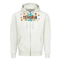Oatmeal Heather best teacher ever 16oz libbey glass Zipper Hoodie - HRA Design Shop