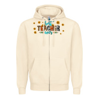 Sandshell best teacher ever 16oz libbey glass Zipper Hoodie - HRA Design Shop