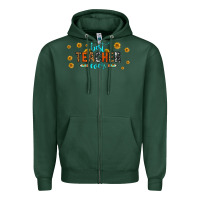 Sports Green best teacher ever 16oz libbey glass Zipper Hoodie - HRA Design Shop
