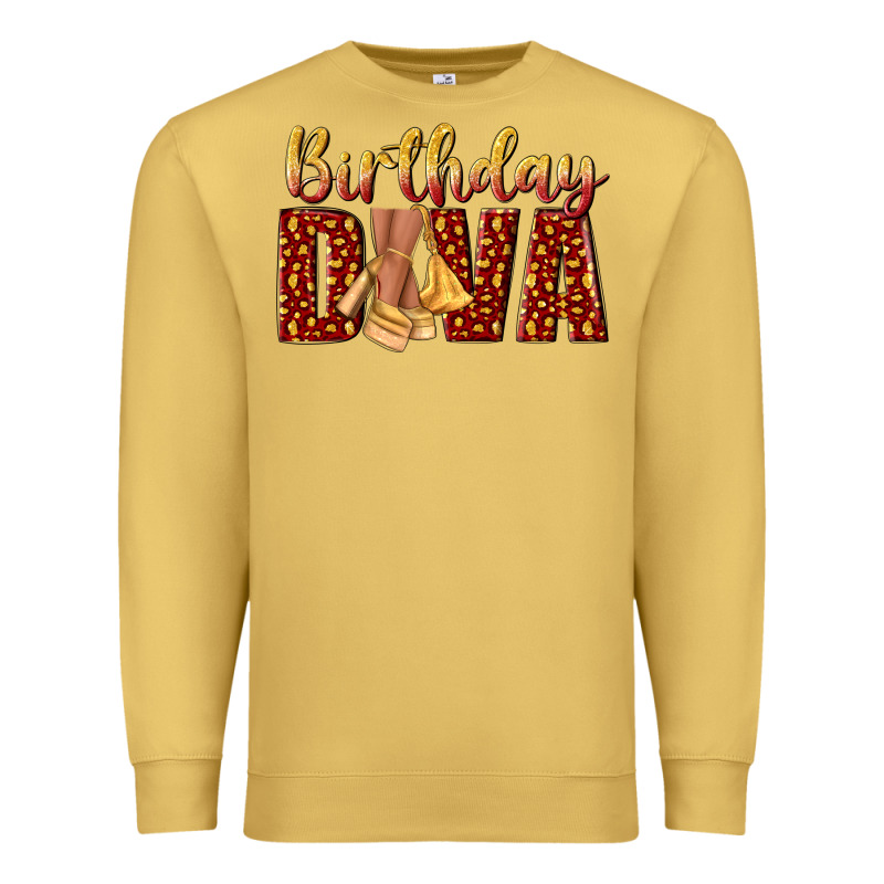 Birthday Diva Premium Sweatshirt by NancyCooperArtShop | Teevron