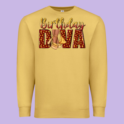 Birthday Diva Premium Sweatshirt Designed By Nancycooperartshop