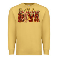 Antique Gold birthday diva Premium Sweatshirt - NancyCooperArtShop
