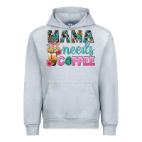 Heather Grey Mama Needs Coffee Bbs Urban Hoodie - BundleAndBundleShop