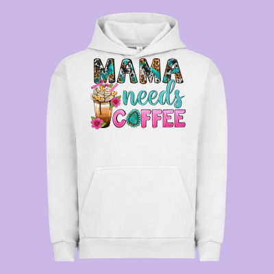 Mama Needs Coffee Bbs Urban Hoodie Designed By Bundleandbundleshop