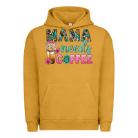 Pigment Peanut Butter Mama Needs Coffee Bbs Urban Hoodie - BundleAndBundleShop