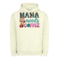 Pigment Pistachio Mama Needs Coffee Bbs Urban Hoodie - BundleAndBundleShop