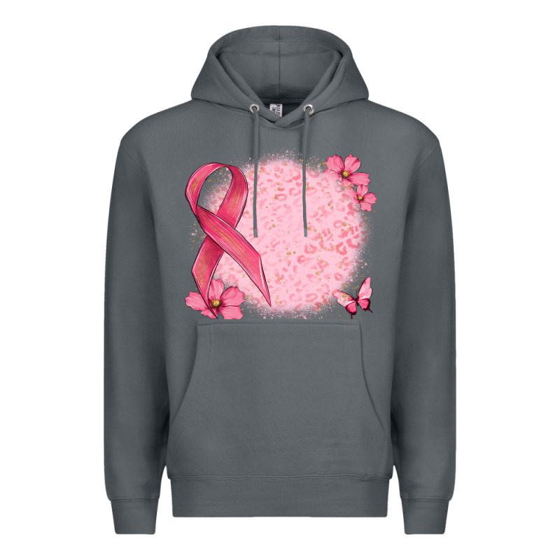 Customized Breast Cancer Ribbon And Background Premium Hoodie by MaliasSmallBusiness | Teevron