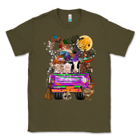 Army Green Hallloween Farm animals Truck Classic Tee - CowhideDigitalArt