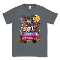 Charcoal Heather Hallloween Farm animals Truck Classic Tee - CowhideDigitalArt
