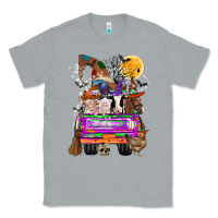 Heather Grey Hallloween Farm animals Truck Classic Tee - CowhideDigitalArt