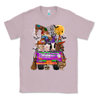 Lilac Hallloween Farm animals Truck Classic Tee - CowhideDigitalArt