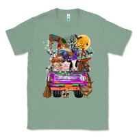 Sage Hallloween Farm animals Truck Classic Tee - CowhideDigitalArt