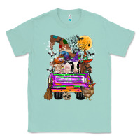 Seafoam Hallloween Farm animals Truck Classic Tee - CowhideDigitalArt