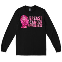 Black Breast Cancer Awareness with Coffee Cup Long Sleeve Tee - texasbilliewilder