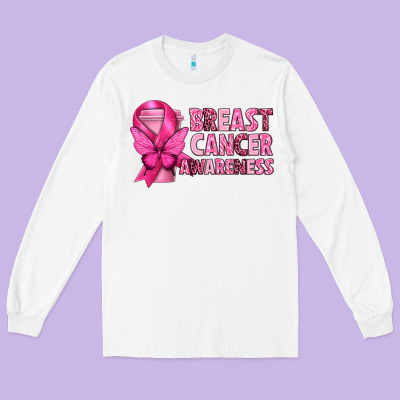 Breast Cancer Awareness With Coffee Cup Long Sleeve Tee Designed By Texasbilliewilder